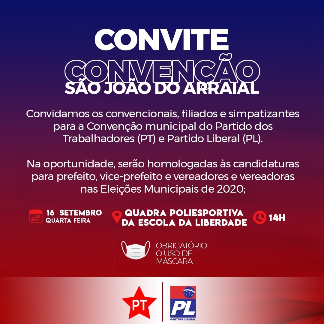 Convenção em São João do Arraial